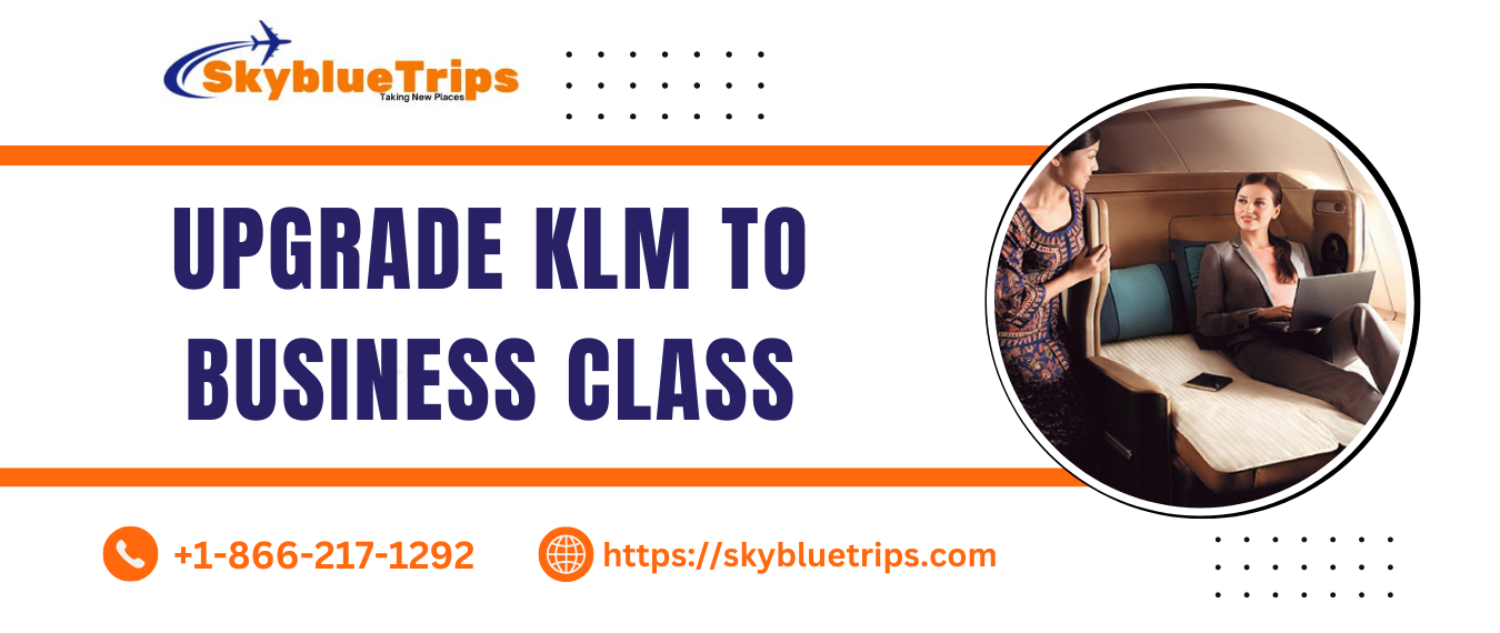 Upgrade KLM to Business Class